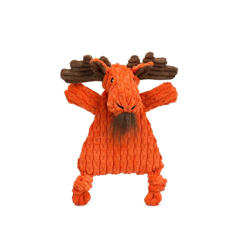 Morris Moose HuggleFlatties Durable Plush Dog Toy