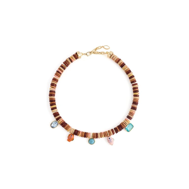 Norie Necklace Brown One Size