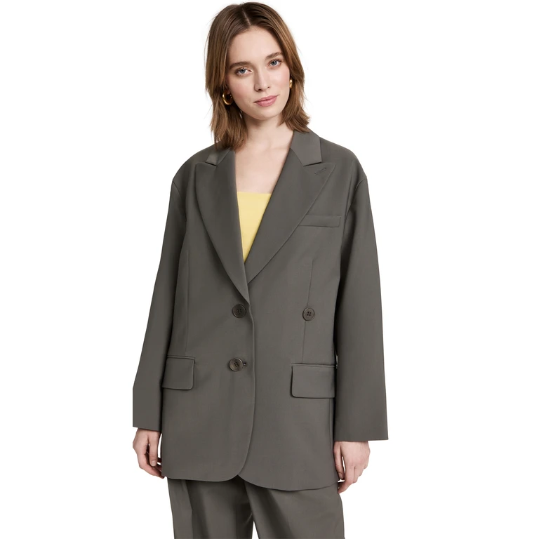 Tropical Wool Liam Blazer Dark Stone XS