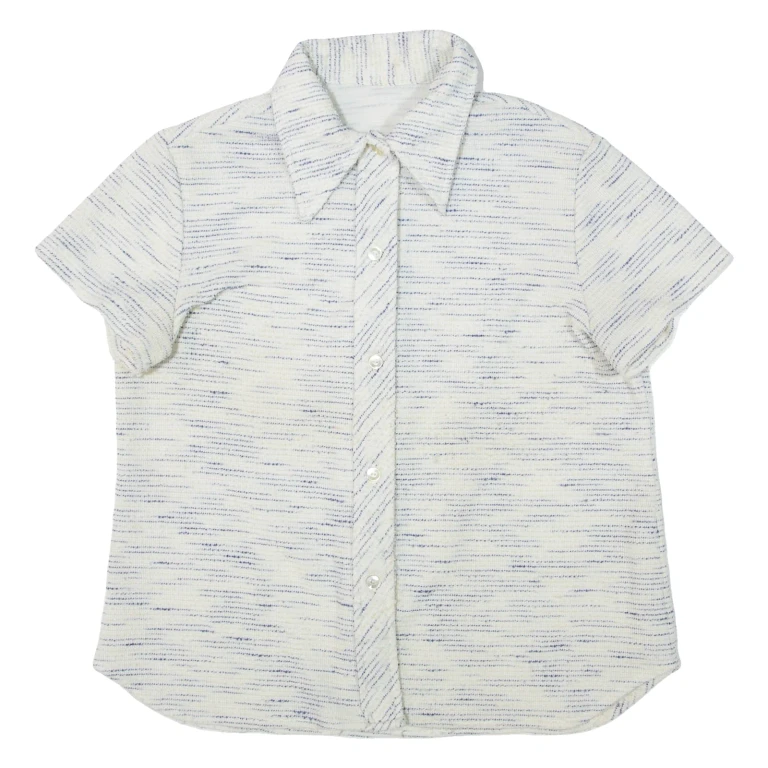 Womens Shirt White Striped S