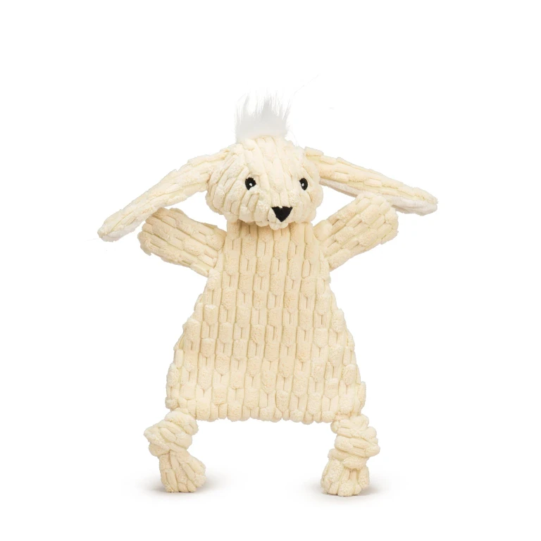 Bobbi Bunny HuggleFlatties Durable Plush Dog Toy