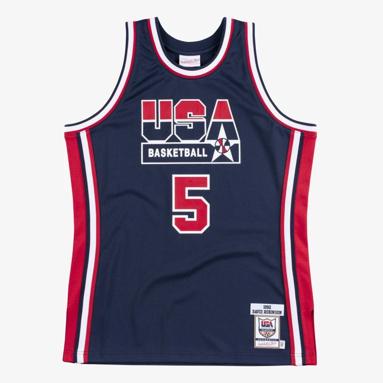 Men's Authentic Jersey Team Usa 1992 David Robinson Jerseys