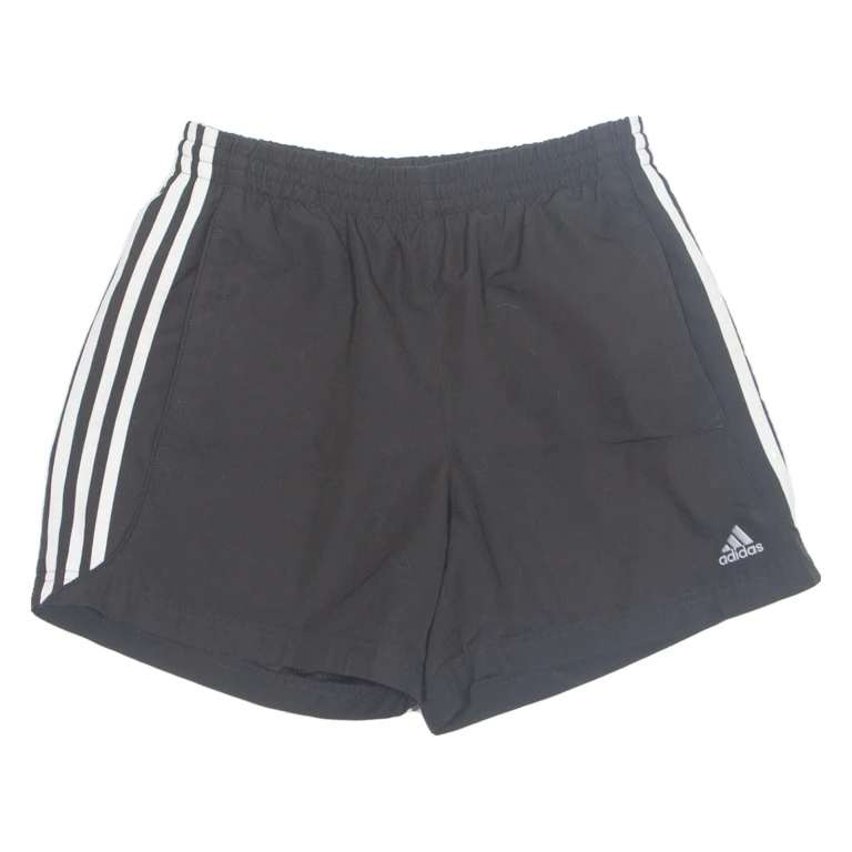 ADIDAS Mesh Lined Mens Swimming Shorts Black Relaxed S W26