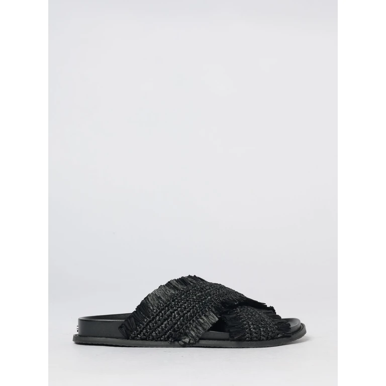 Heeled Sandal Woman color Black (40S6PYFS1D001)