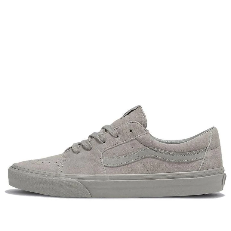 [vn0009qrgry] Mens Vans Sk8-low Mono Suede Grey - Turtle Dove/black Suede/canvas