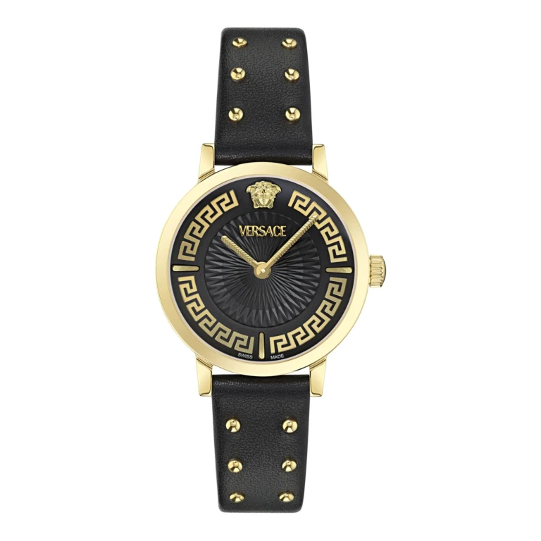 Greca Fortuna Leather Watch