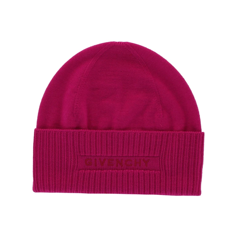 Ribbed Embroidered Logo Beanie
