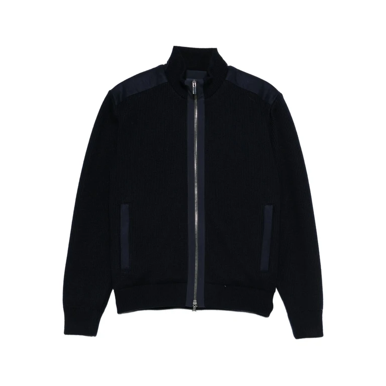Zip-up Wool Cardigan