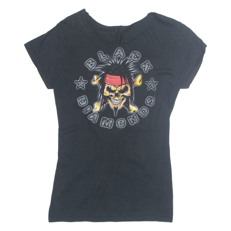 Womens Printed Blouse Black S