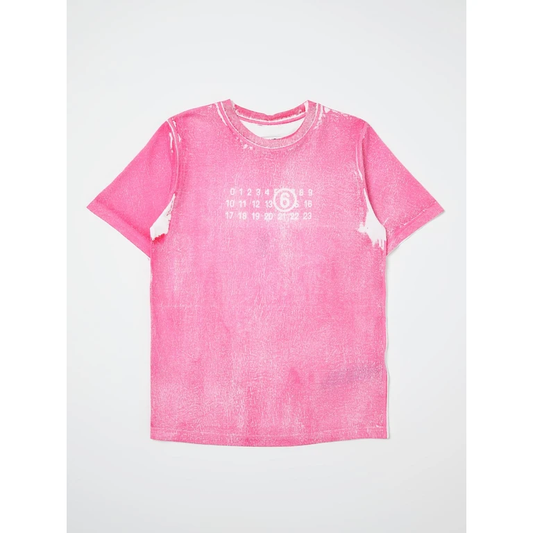 MM6 MAISON MARGIELA T-Shirt Kids color Pink (M60669MM04GM6307)
