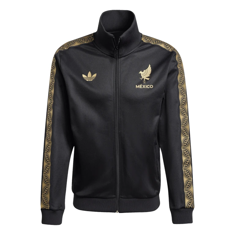 [je5335] Mens adidas Fmf Mexico Jersey Gold Team Jacket