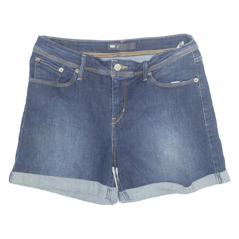 LEVI'S Turn Up Womens Denim Shorts Blue Relaxed M W32