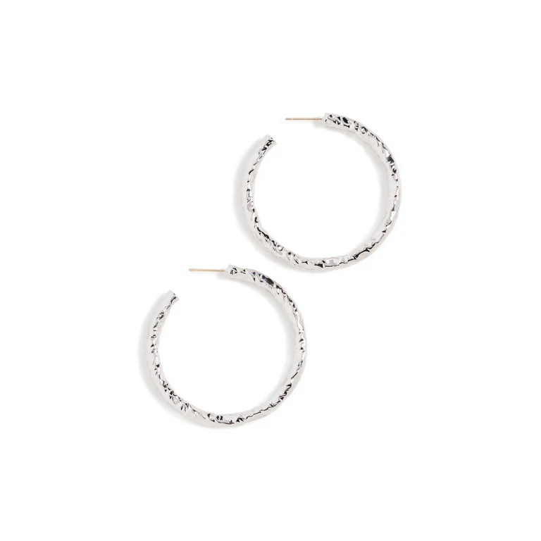 Jennifer Fisher 1.5 Hailey Baby Hoops Silver One Size