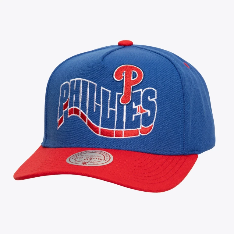 Men's MLB Wavy Pro Snapback Phillies Snapback Caps