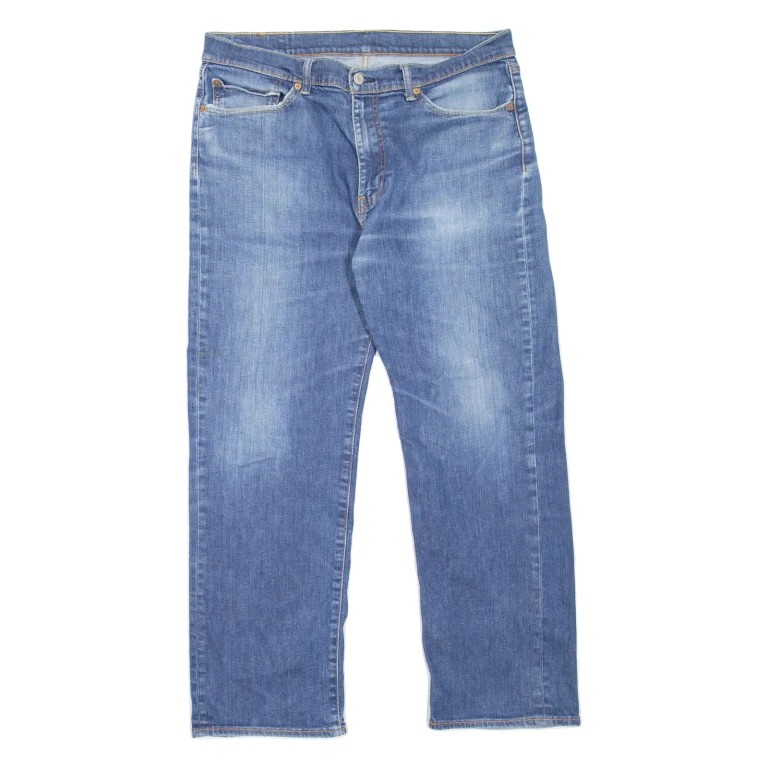 LEVI'S 751 Jeans Mens Blue Regular Straight Stone Wash W36 L27