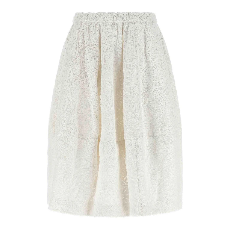 Comme Des Garcons Jupe Midi - Blanc (GQS0161)