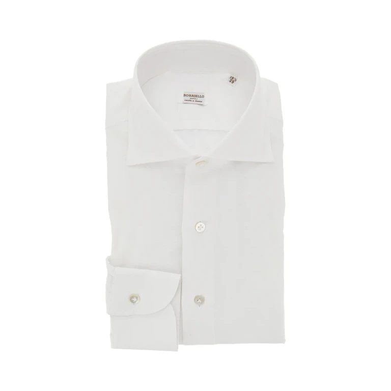 BORRIELLO NAPOLI Check cotton and linen shirt Man 40