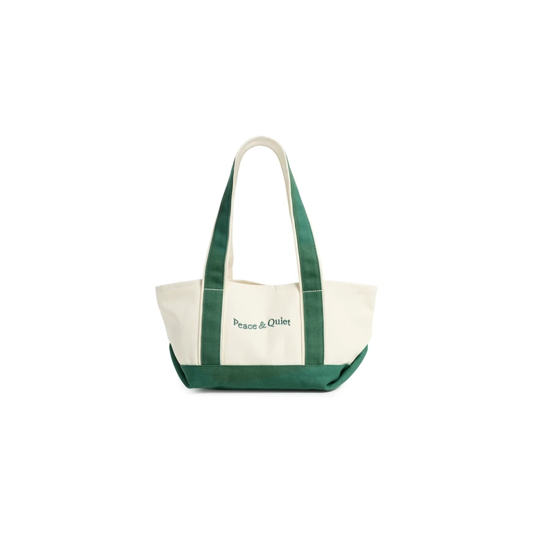 Museum of Peace and Quiet Mini Wordmark Small Boat Tote Forest One Size