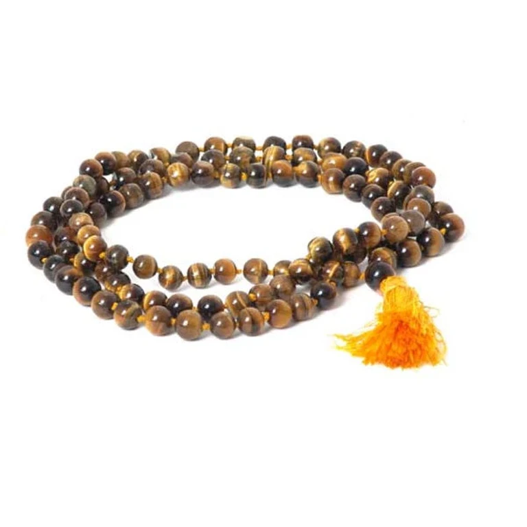 Prayer Mala Beads - Tiger Eye