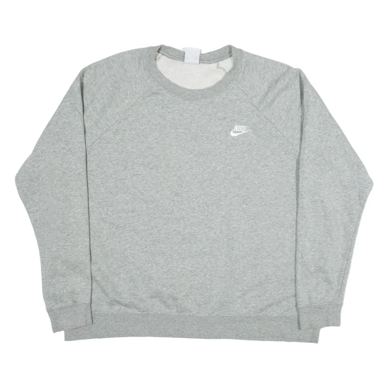 NIKE Womens Sweatshirt Grey 2XL