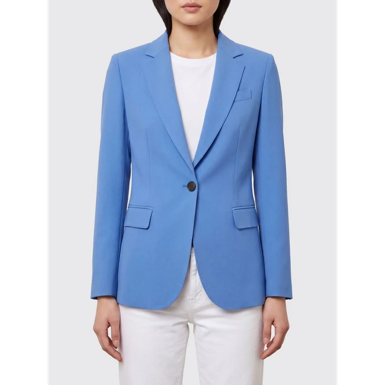 Cropped Slim Fit Single-Breasted Blazer with Classic Lapels (II872AC002886)