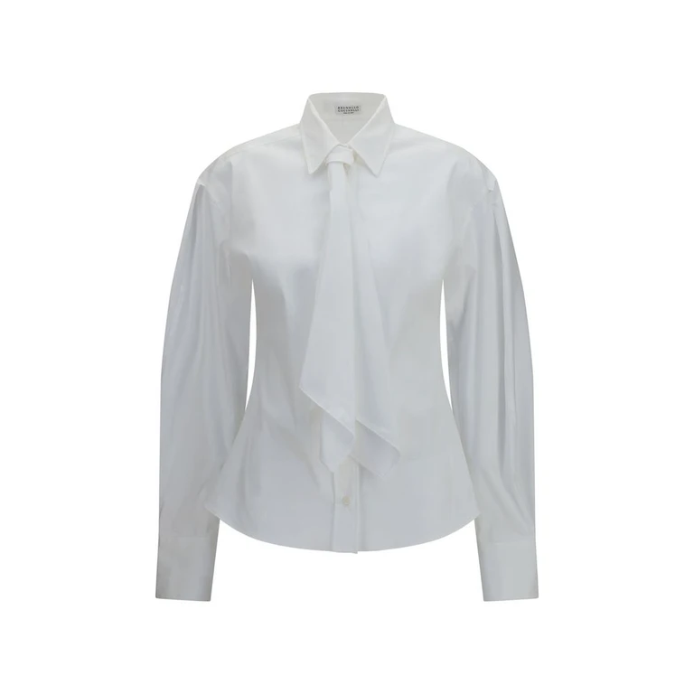 Brunello Cucinelli White Cotton Dress Shirt - Women