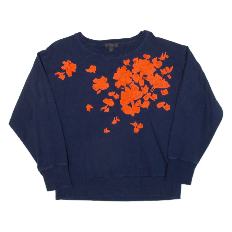J.CREW Womens Sweatshirt Blue L