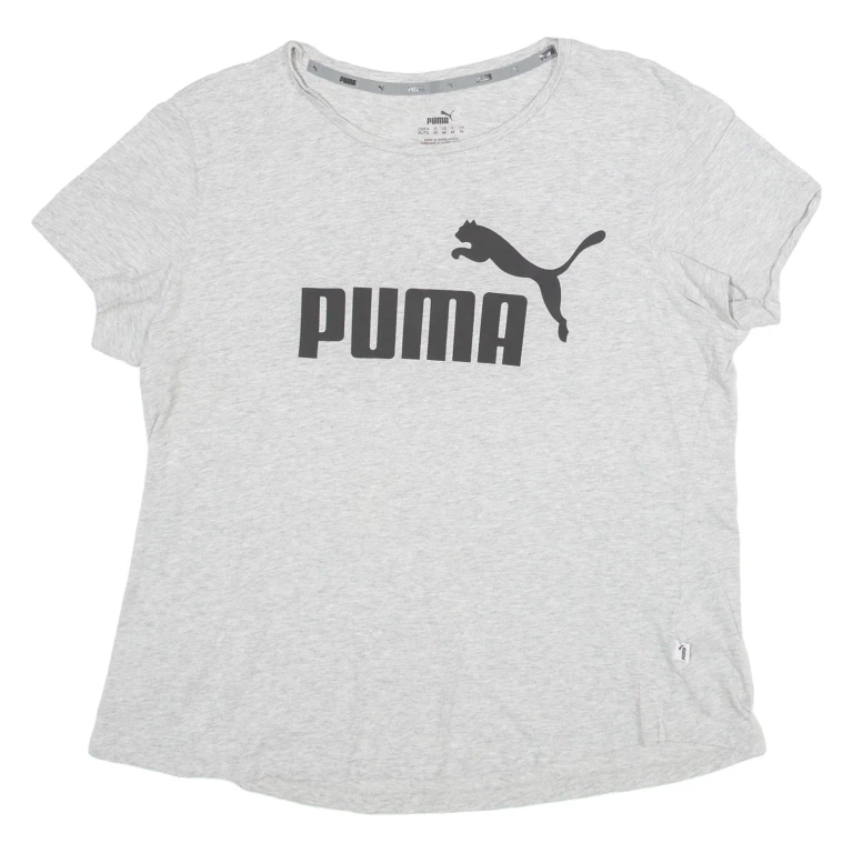 PUMA Womens T-Shirt Grey UK 16