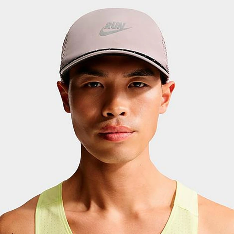 Nike Pro Dri-FIT Swoosh Unstructured Running Cap in College Gray/Anthracite Size: S-M