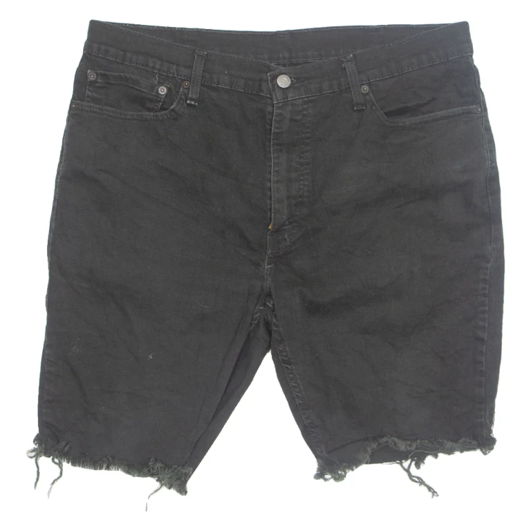 LEVI'S Cut Off 511 Mens Denim Shorts Black XL W38