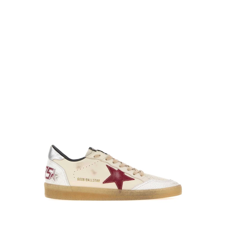 Golden Goose Deluxe Brand Cream Leather Ball Star Sneakers Butbeiwhiredsil - Men