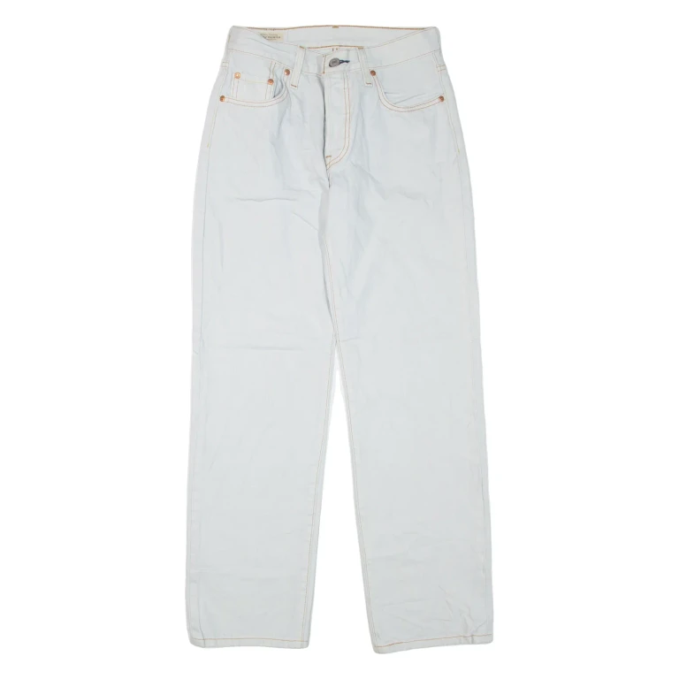 LEVI'S 501 Jeans Womens Grey Regular Straight 90s W24 L30
