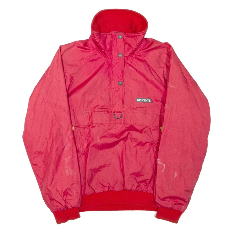 DESCENTE Mens Pullover Jacket Red M