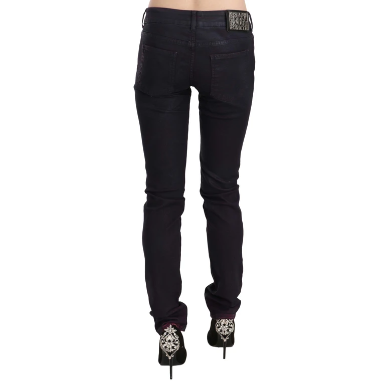 Just Cavalli Black Low Waist Slim Fit Women Casual Denim Jeans Cotton Elastane Clothing - Women