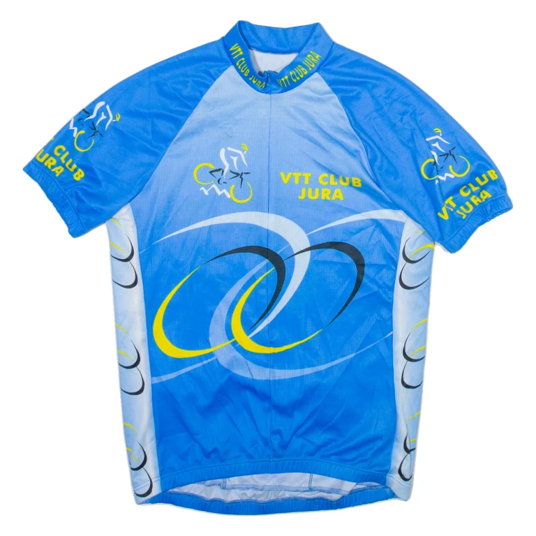 Full Zip Mens Jersey Blue L