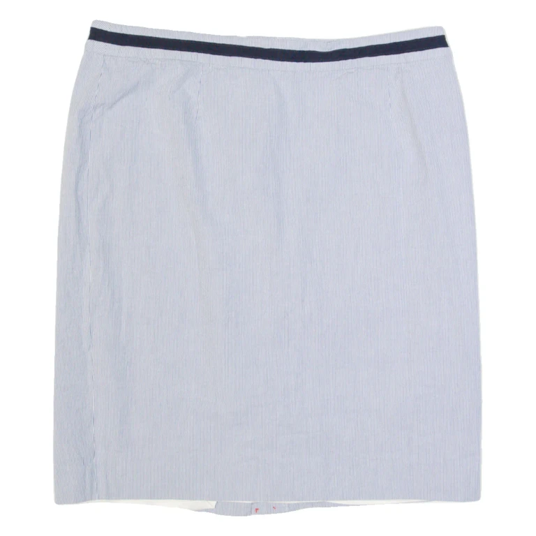 BODEN Womens Pencil Skirt Blue Knee Length Striped UK 16