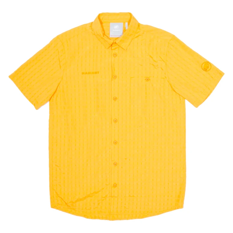 MAMMUT Mens Shirt Orange Check S