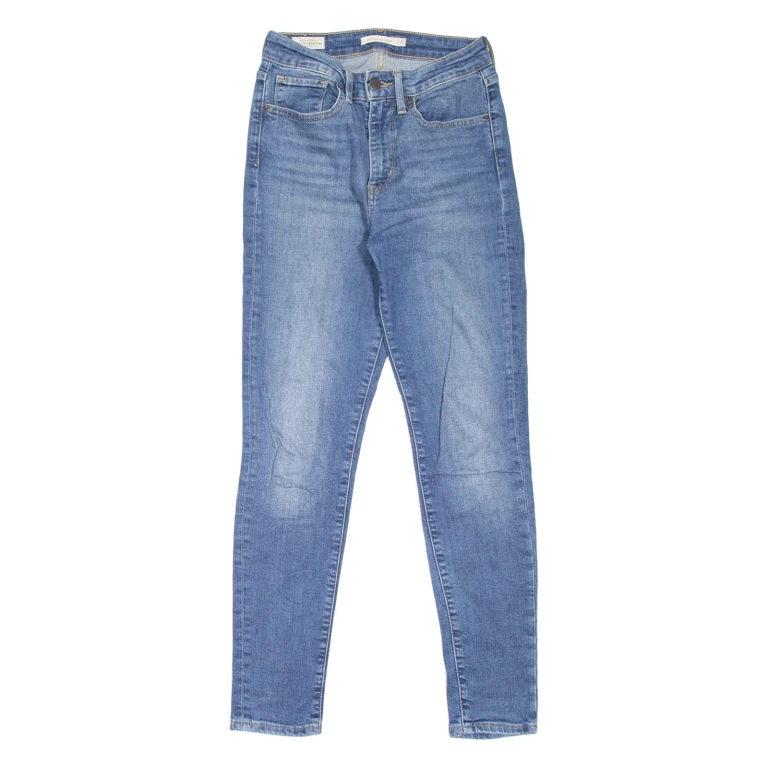 LEVI'S 721 High Rise Womens Jeans Blue Slim Skinny Stone Wash W27 L28