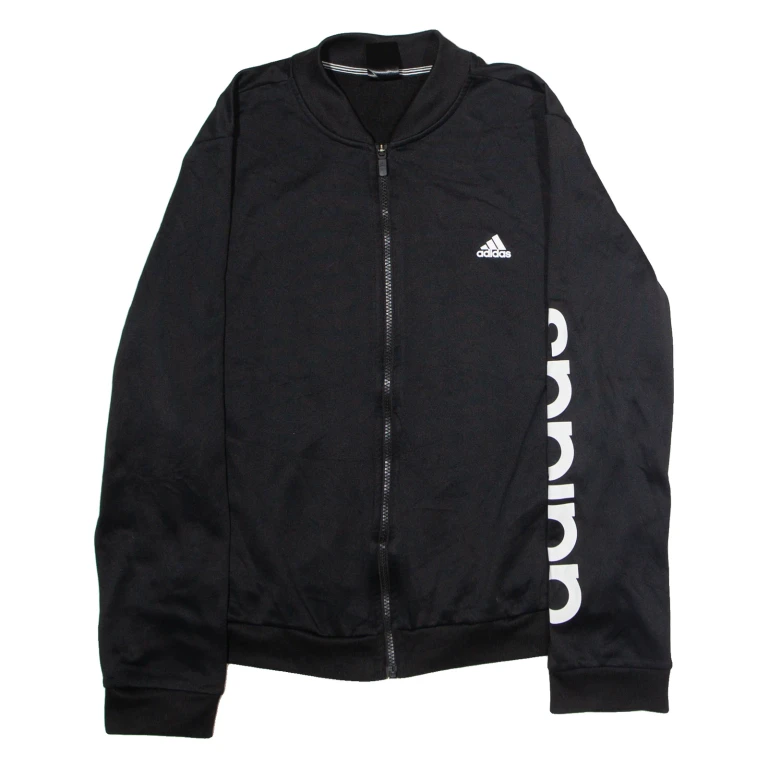 ADIDAS Womens Track Jacket Black L