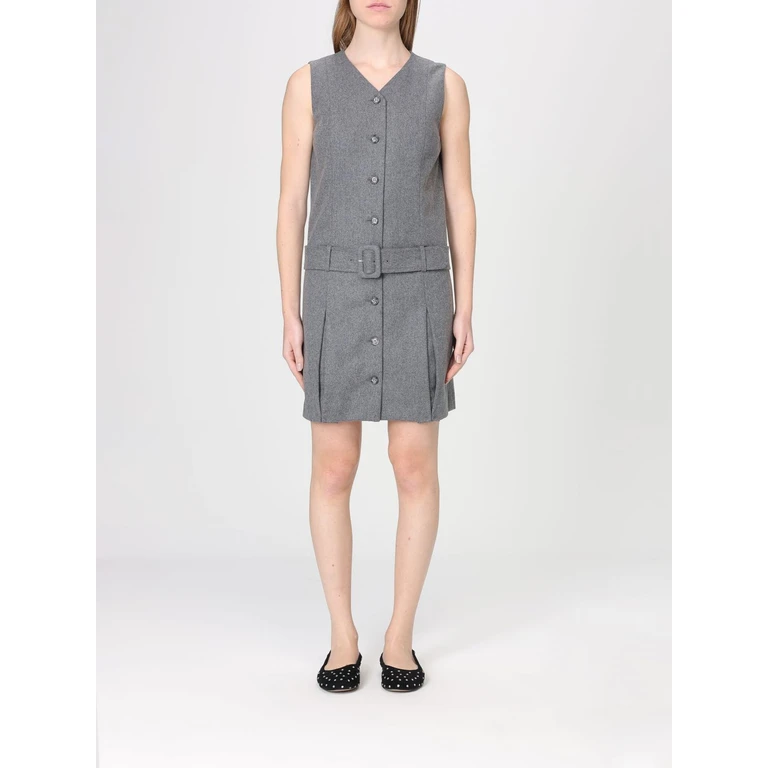 A. P.C. Dress Woman color Grey (WOAPNF35207PLA)