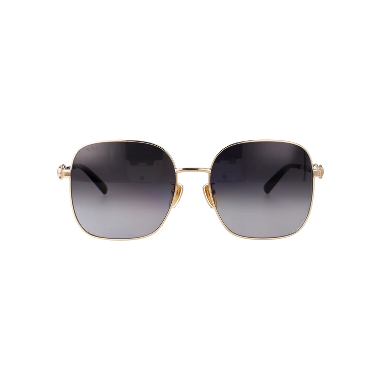 Gucci Gg2053s 001 Gold-black-grey Metal Sunglasses - Women