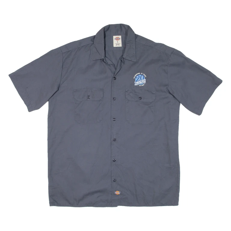 DICKIES Mens Worker Shirt Grey L
