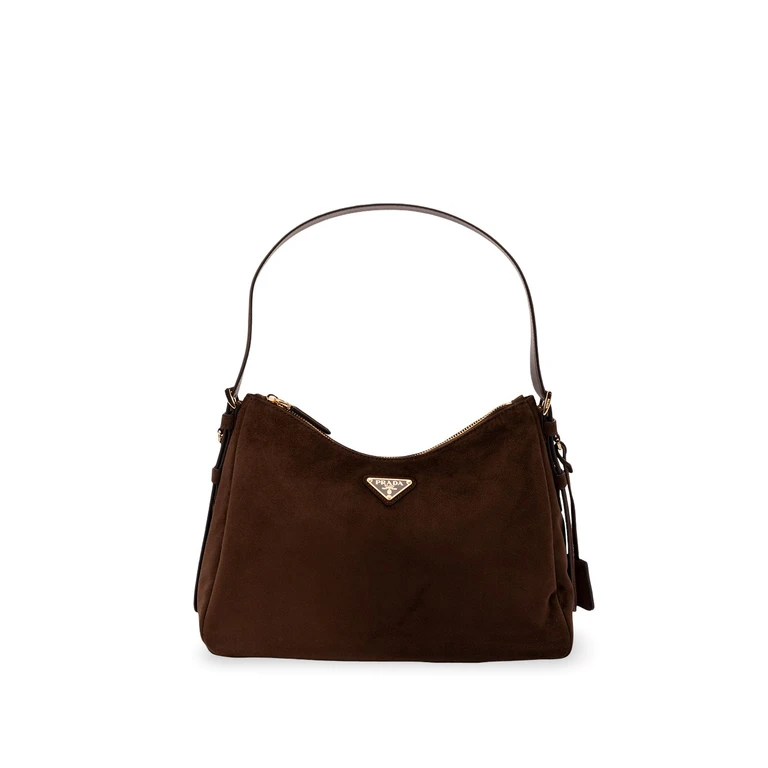 Prada Suede Shoulder Bag
