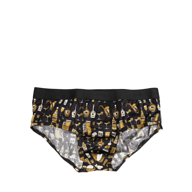 Black Jazz Cocktail Men Brando Brief Underwear Cotton Clothing - Men
