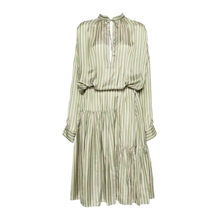 Dries Van Noten Maxi Robe - Gris (110503274604)