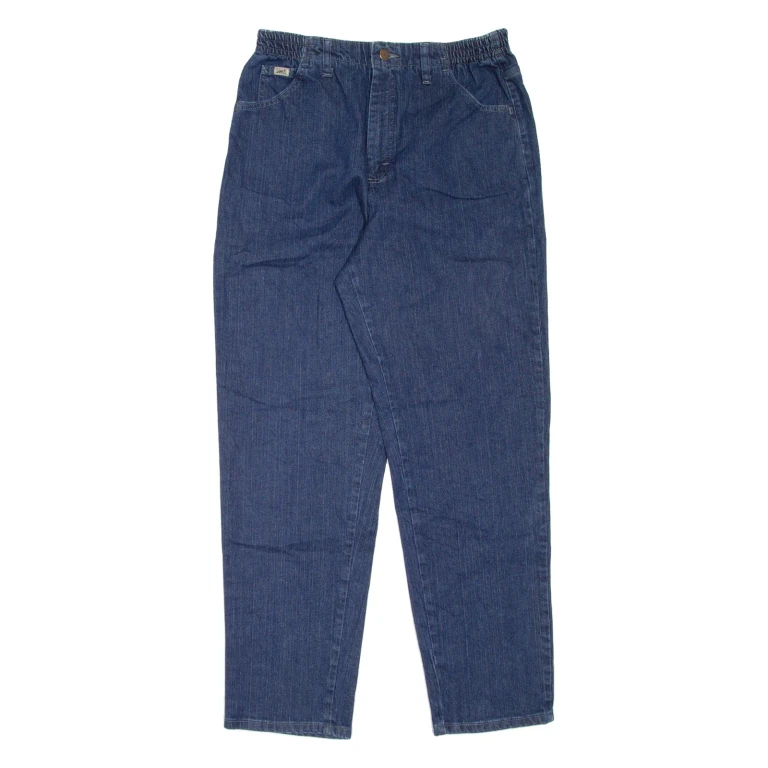 LEE Womens Jeans Blue Relaxed Mom W30 L30