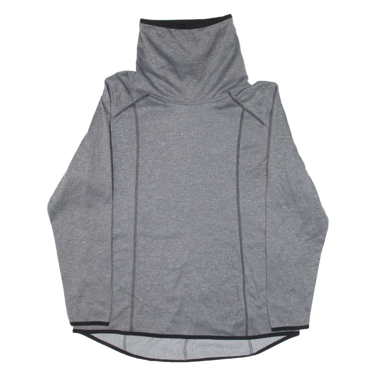 CHAMPION Womens Sweatshirt Grey High Neck XL