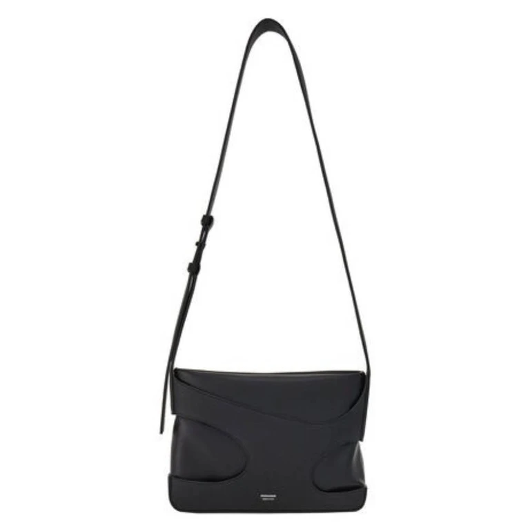 Ferragamo Cut Out Leather Shoulder Bag