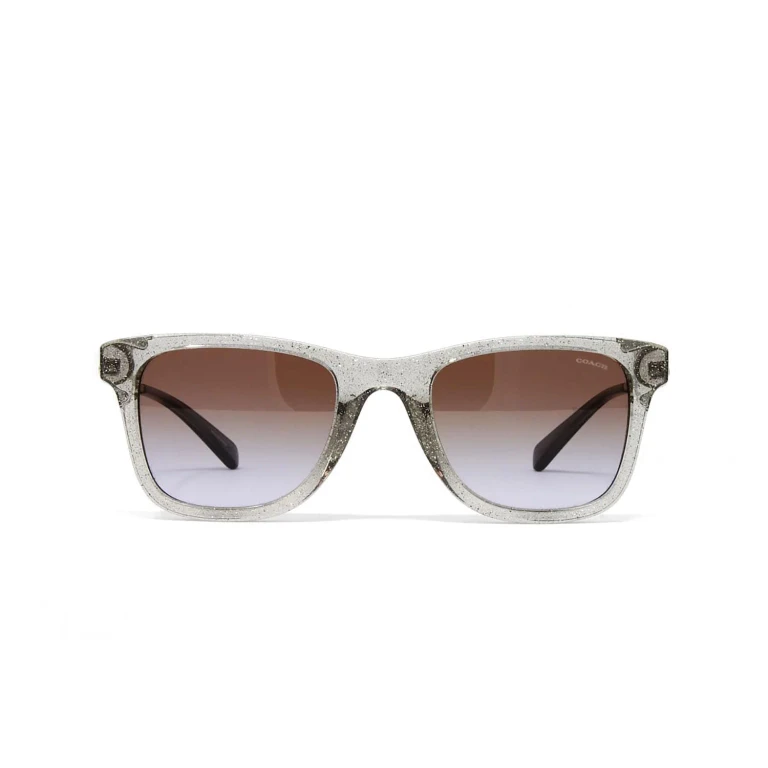 Grey Glitter Sig C Square Sunglasses