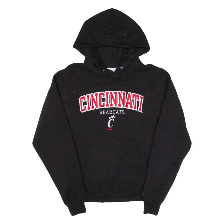 CHAMPION Cincinnati Bearcats Mens Black Hoodie USA XS